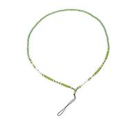 LALAFINA Pendentif de Téléphone Perles de Cristal Cordon pour Téléphone Portable Chaîne Alphabet pour Suspendre