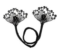 LALAFINA Pince à Chignon en Métal Noir Versatile et Facile à Utiliser, Accessoire Cheveux Chic et Pratique pour Créer un Chignon Mariage Simple et Élégant