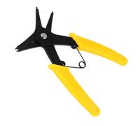 LALAFINA Pince à Circlips Deux-en-acier Jaune Prise Confortable pour Installation et Retrait Facile des Ressorts de Fixation