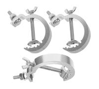 LALAFINA Pinces pour projecteurs de scène argentées en alliage d'aluminium lot de 3 avec usage polyvalent pour événements et performances scéniques