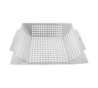 LALAFINA Plaque de Cuisson et Résistance à la Chaleur en Acier Inoxydable pour Barbecue avec Trou D'évacuation, Grosse Capacité et Résistance la Chaleur pour Barbecue à Domicile ou Petite