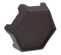 LALAFINA Plateau Hexagonal pour Pot de Fleurs en Céramique Marron | Bord Légèrement Relevé, Drainage et Nettoyage Facile, Usage Intérieur ou Extérieur