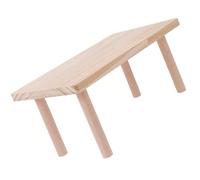 LALAFINA Plateforme en Bois pour Hamster et Gerbille, Facile à Assembler Structure Simple à Quatre Pieds, pour Cage de Hamster