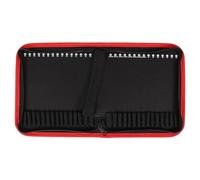 LALAFINA Pochette à Outils de Rangement, Paquet de Rangement pour Embouts de Perceuse, Toile Canvas, 30 Emplacements, Grosse Capacité, Poignée, pour Artisans et Bricoleurs, DIY