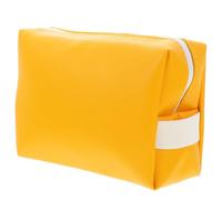 LALAFINA Pochette Cosmétique Légère Multi-Usage Jaune en Polyester Trousse de Toilette de Voyage Compacte et Pratique Pouvant Se Glisser Une Poche Paquet à Dos
