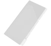 LALAFINA Pochettes de Classement A6 Transparentes Mat en Pp 6 Pochettes Perforées pour Classeur Budget Documents et Rangement Accessoire Bureau Pratique et Léger