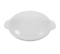 LALAFINA Pocheuse à Œufs en Polypropylène Blanc de Cœur, Matériau Sécurisé et Réutilisable, Moule Créatif pour Cuisson Vapeur des Œufs Micro-ondes