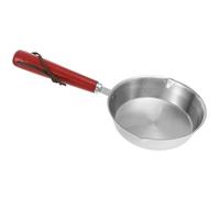 LALAFINA Poêle à Œufs Multifonction Antiadhésive 12 Cm en Acier Inoxydable 304, Mini Poêle à Frire pour Omelettes et Petits Plats, Adaptée Cuisinière Induction Gaz Électrique, Outil