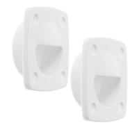 LALAFINA Poignée de Tirage Affleurante Nylon Blanche pour Trappe de Bateau Lot de 2 Accessoires de Quincaillerie pour Yachts et Camping-Cars