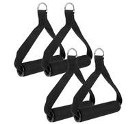 LALAFINA Poignées de Gym et Bandes Élastiques 4 Pièces Antidérapantes Noyau ABS Accessoires pour Sangles de Levage et Exercices de Renforcement Musculaire Couleur Aléatoire