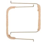 LALAFINA Poignées de Théière Rétro en Cuivre Corde en Chanvre, Lot de 2, Poignée Ergonomique Facile à Installer Retirer, Fournitures pour Théière Vintage