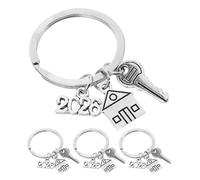 LALAFINA Porte-Clés Nouvelle Maison Mignons Lot de 4, Accessoires Pratiques pour Clés, Présent Pendaison de Crémaillère 2026, Adapté aux Couples et Nouveaux Propriétaires