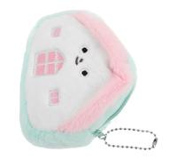 LALAFINA Porte-Monnaie Mignon en Peluche de Maison Porte-clés, Portable et Attachable pour Petites Affaires et Câbles, Travail Études