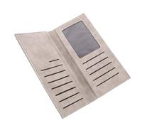 LALAFINA Portefeuille Long Ultra-Fin pour Hommes, Multi-Cartes, PU | Format Compact, 2 Compartiments Latéraux Longs et Sleeve, Style Minimaliste Classique pour Business et Usage Quotidien