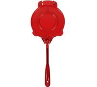 LALAFINA Presse à Tortillas en Aluminium 16,5 Cm Rouge, Machine à Tortillas Manuelle Antiadhésive, Presse à Tacos Professionnelle Cuisine Maison, Appareil de Préparation Alimentaire