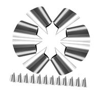 LALAFINA Protège-doigts Outil de Découpe et Épluchage en Acier Inoxydable Cuisine 20pcs Protège- Résistant pour Haricots et Crevettes