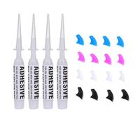 LALAFINA Protège-Griffes pour Animaux de Compagnie avec Colle Adhésive, Capuchons Souples Résistants à l'abrasion en Silicone, Kit 84 Pièces M pour Protection Intérieure Griffures de Chats