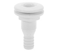 LALAFINA Raccord de Vidange 3/4 Pouces en Plastique, Passe-Coque Bouchon de Vidange, Conçu pour Bateaux de Pêche et Camping-Cars, Installation Simple et Solide