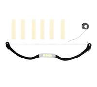 LALAFINA Règle à Sourcils à Couleur Aléatoire Forme Arc en Alliage D'aluminium pour Mesurer et Définir Angles Corrects Outil Léger Professionnel pour Tatouage et Épilation