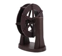 LALAFINA Roue à Eau Miniature en Résine 10 Cm, Décor de Fontaine D'intérieur et D'extérieur, Modèle de Roue de Rocaille Effet d'eau Courante pour Bassin et Aquarium, Ornement Paysager DIY