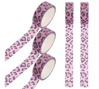 LALAFINA Rouleaux de Ruban Adhésif Décoratif en Papier Noir et Blanc Facile à Déchirer Lot de 5 en Papier Noir et Blanc sans Résidu pour Scrapbook, et Agendas