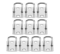 LALAFINA Serrures d'Armoire Intelligentes et Crochets de Fixation en Acier Inoxydable, Lot de 10 Pièces pour Tiroirs et Armoires de Rangement, Installation Simple et Sécurisée