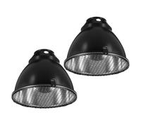 LALAFINA Sets de Couvercles Isolants en Acier Inoxydable de Terrarium 5,8 Pouces Lot de 2 Aération, Thermique Sécurisée pour Lampe Chauffante pour Reptiles