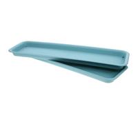 LALAFINA Soucoupe Rectangulaire 2 Pièces, Bac de Récupération | Protège les Surfaces, Limite les Fuites D’eau, pour Jardinières de Fenêtre et Pots en Appartement