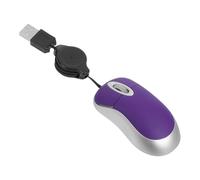 LALAFINA Souris USB Filaire Mini Rétractable 1000 Dpi Souris D’Ordinateur Compacte avec Positionnement Précis Et Design Streamlined en Plastique Compatible Notebook pour Office