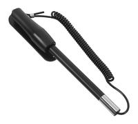 LALAFINA Stylet Capacitif Rétractable avec Porte-Stylo pour Écran Tactile Smartphone Tablette Multifonctionnel Caoutchouc Noir