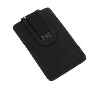 LALAFINA Support de Carte Adhésif en Silicone pour Téléphone Portable, Étui Portefeuille Compact 5,8x9,4 Cm, Noir, Porte-Cartes Pratique et Léger pour Usage Quotidien