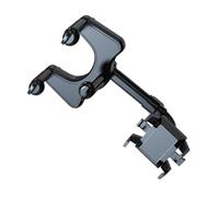 LALAFINA Support de Téléphone en ABS et PU, Facile à Retirer, pour Conduite Sécurisée Rotatif à 360 Degrés et Utilisation pour Voiture Rétroviseur Noir