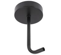 LALAFINA Support Mural pour Lampe en Métal Noir 13 Cm Coudé Court Ventouse, Pied D'applique Murale Robuste, Accessoire pour Lampadaire Diy, Montage Facile pour Éclairage Intérieur