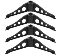 LALAFINA Support Robuste pour Sapin de Noël Artificiel 1,2-1,5 M en Abs, Socle Amovible 15 Cm Vert Foncé, 4 Pièces - Accessoires Stables pour Décoration de Fête et Maison