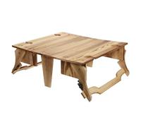 LALAFINA Table Pliante en Bois Portable Surface Lisse et Design Pliable, pour Extérieur et Étude, Stabilité Renforcée et Rangement Facile
