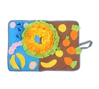 LALAFINA Tapis d'alimentation Lente en Polaire pour Lapin et Cochon d'Inde, Tapis de Jeu Interactif pour Trouver des Friandises, Décor Maison et Entraînement Anti-Stress