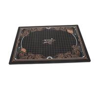 LALAFINA Tapis de Découpe Double Face Gravé A4 Noir et Or, Plaque en Pvc Antidérapante pour Loisirs Créatifs, Couture et Scrapbooking, Outil Pratique pour Étudiants et Artisans, Usage