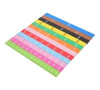LALAFINA Tuile de Fractions Magnétique Éducative 12 Bandes Fractionnaires pour Apprentissage Mathématique Primaire, Jeu Mathématique Interactif pour Bureau et École, Matériel Pédagogique