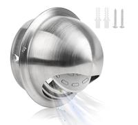 LALAGO 125mm Grille d'Aération Ronde en Acier Inoxydable Grille d'Évacuation d'Air, Couverture d'Évacuation d'Air du Séchoir à l'Extérieur, Grille de Protection Contre, Anti-Moustique Wall Vent