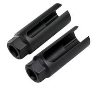 LALAGO 2 Pièce Douille Sonde Lambda 22mm (7/8"), Douille Capteur D’oxygène Universelle avec Ouverture de Fil latérale, Outil De Dépose Capteur O2 Automobile 1/2" & 3/8", évite Les Dommages aux Fils