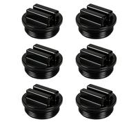 LALAGO 6Pcs 1,5 inch Bouchon d'hiver pour Piscine avec Joint Torique, Noir | Bouchon d'hiver pour Buses d'entrée ou Skimmer, Bouchons ABS d'hivernage pour Piscine