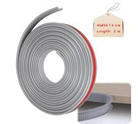LALAGO Bande de Chant en Forme de U, Bande de Protection autocollante en TPE Flexible en Forme de U pour Bords de Meubles, Garniture de Bord Adhésif pour Restauration de Meubles (Gris, 1,6cmx6m)