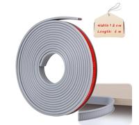 LALAGO Bande de Chant en Forme de U, Bande de Protection autocollante en TPE Flexible en Forme de U pour Bords de Meubles, Garniture de Bord Adhésif pour Restauration de Meubles (Gris, 1,8cmx6m)