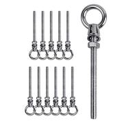 LALAGO Boulon à Œil M8 x 80mm | Anneau de Levage en Acier Inoxydable 304 | Crochet à Visser