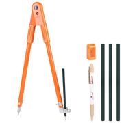 LALAGO Grand Compas pour le Travail du Bois 40cm, Professionnel Boussole à Crayons, Carpenter Outil de Dessin Menuisier Technique, Précision pour Menuisiers, Travail du Bois, Travail des Métaux