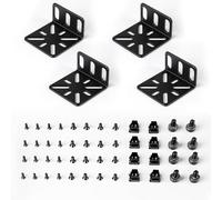 LALAGO Kit de Montage, 19 Pouces réglable Switch Rack Ears, Oreilles de Rack Universelles Réglables Compatible pour Buffalo Tech, Cisco, NETGEAR,Dell, D-Link, Linksys et TRENDnet (C)