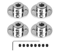 LALAGO Lot de 4 Connecteurs d'embrayage à bride de 10mm, Accessoires d'embrayage de modèle de guidage rigide, Coupleur Bride Couplage Connecteur Arbre Axe Raccords pour moteurs de modèle RC (10mm)