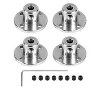 LALAGO Lot de 4 Connecteurs d'embrayage à bride de 4mm, Accessoires d'embrayage de modèle de guidage rigide, Coupleur Bride Couplage Connecteur Arbre Axe Raccords pour moteurs de modèle RC DIY (4mm)