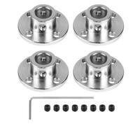 LALAGO Lot de 4 Connecteurs d'embrayage à bride de 7mm, Accessoires d'embrayage de modèle de guidage rigide, Coupleur Bride Couplage Connecteur Arbre Axe Raccords pour moteurs de modèle RC DIY (7mm)