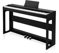 LALAHO Piano Numériques 88 Touches avec 3 Pédales Professionnelles, MIDI-USB, Audio Bluetooth, 2 Haut-Parleurs StéréO, Convient Aux Adultes, Débutants (Noir)